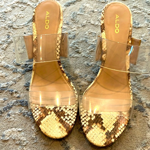 Aldo clear snake mid heel - Picture 1 of 4